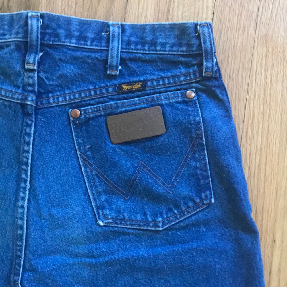 Vintage wrangler jean skirt